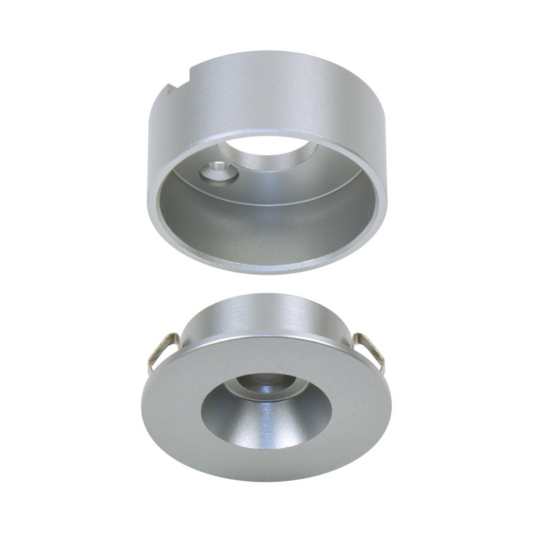 Flat Silver 2700K Warm White Under Cabinet LED Puck Light