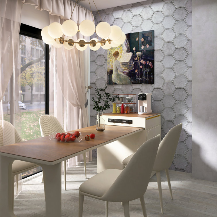 Décor Gray Hexagon Porcelain Wall & Floor Tile
