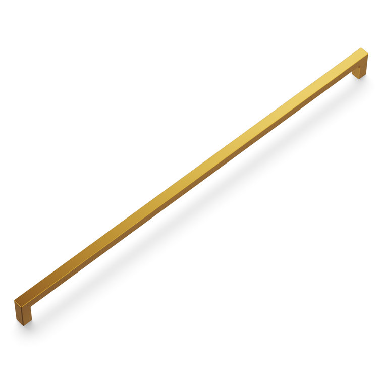 18" Brushed Golden Brass Modern Cabinet Handles, 5-Pack