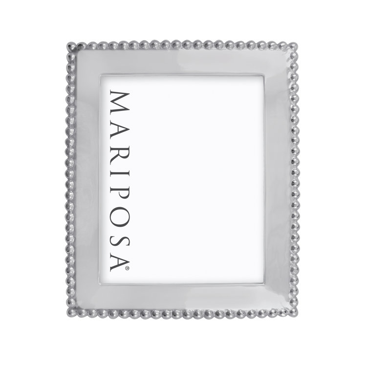 Classic Silver Beaded 8x10 Picture Frame