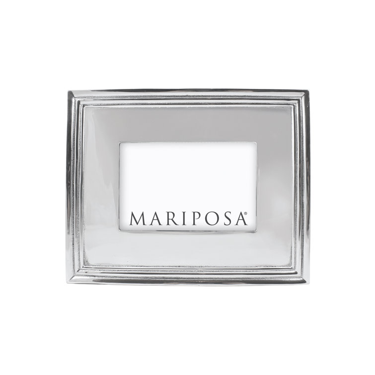 Elegant Mariposa 4x6 Classic Silver Photo Frame