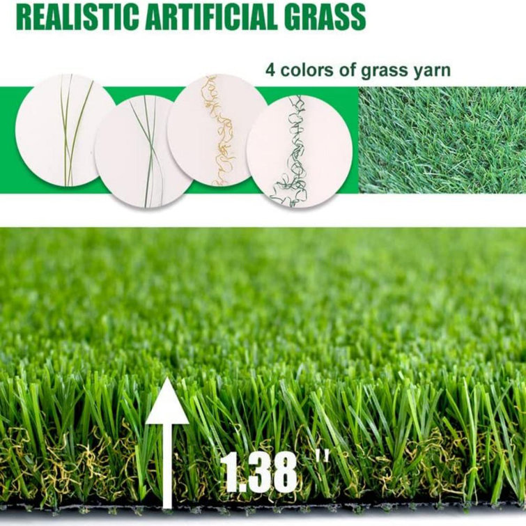 Premium Green Artificial Grass Turf with Polyurethane Backing