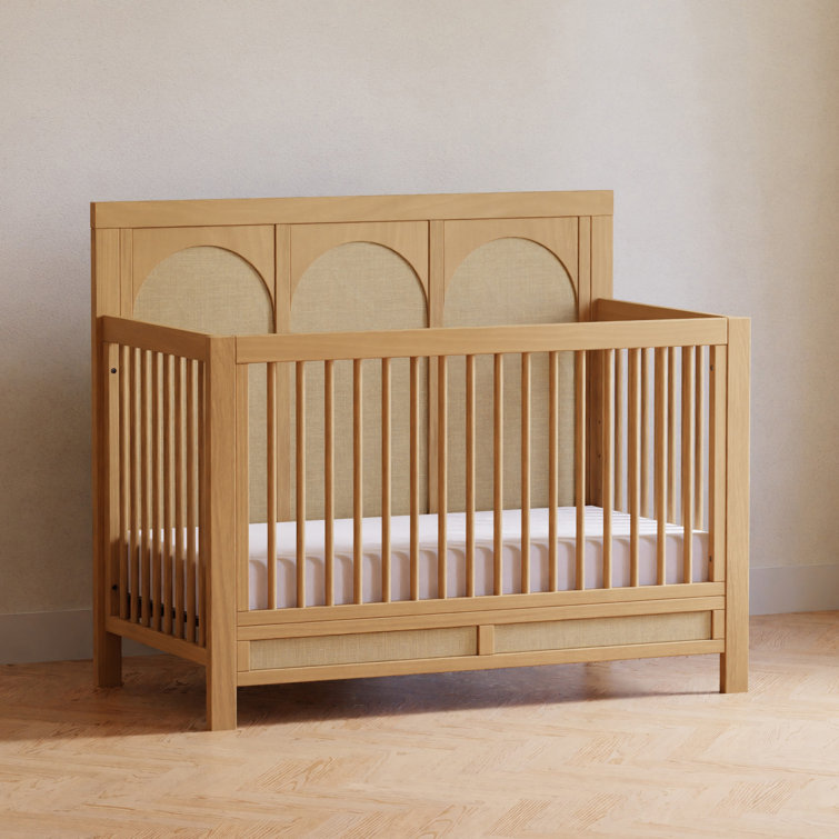 Eloise Honey and Sand Eco-Weave 4-in-1 Convertible Crib