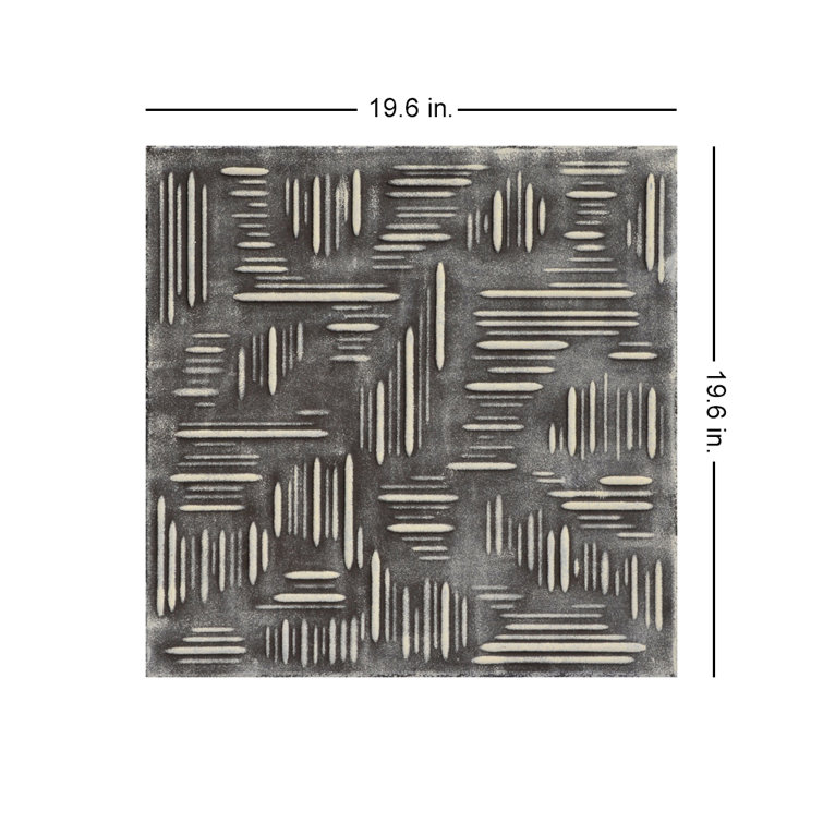 Country Wheat Faux Tin Brown Beige Glue-Up Ceiling Tile