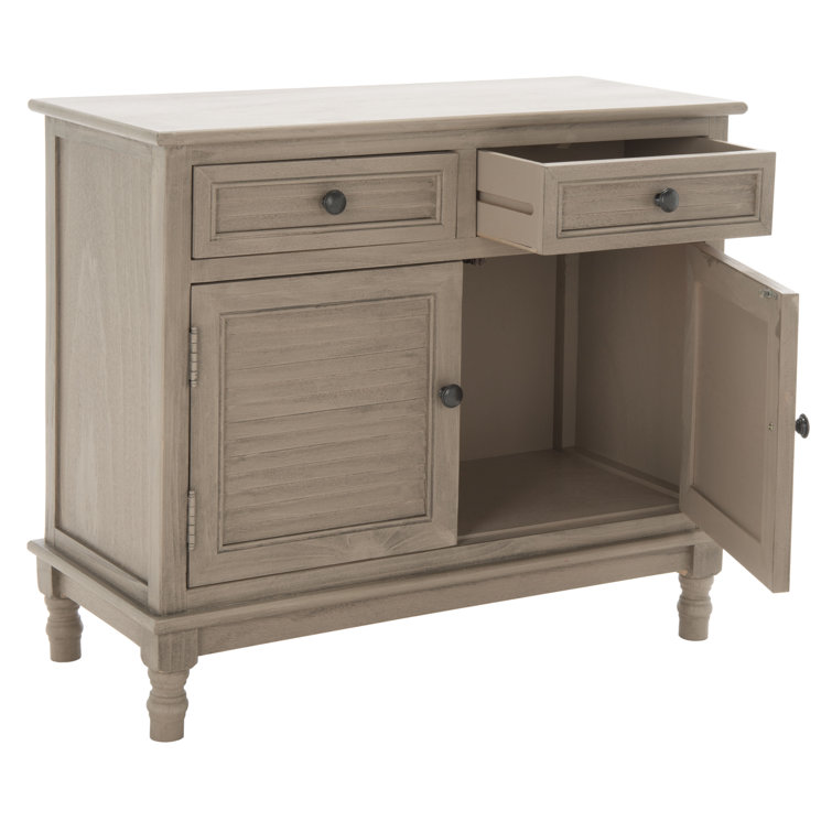 Greige 2-Drawer 2-Door Turned Leg Sideboard