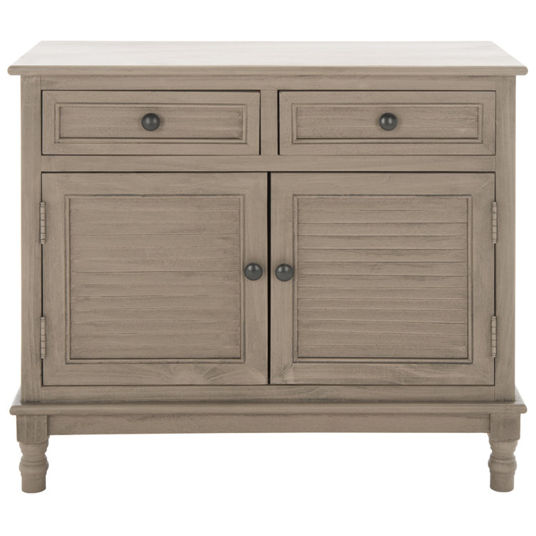 Greige 2-Drawer 2-Door Turned Leg Sideboard