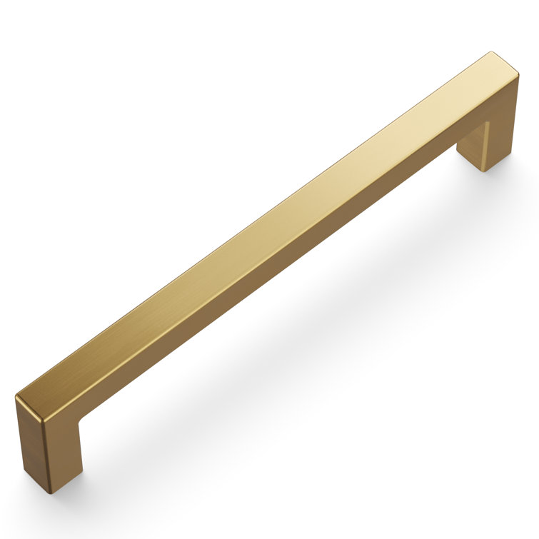 Champagne Bronze Modern Kitchen Cabinet Drawer Pulls, 5-1/16"
