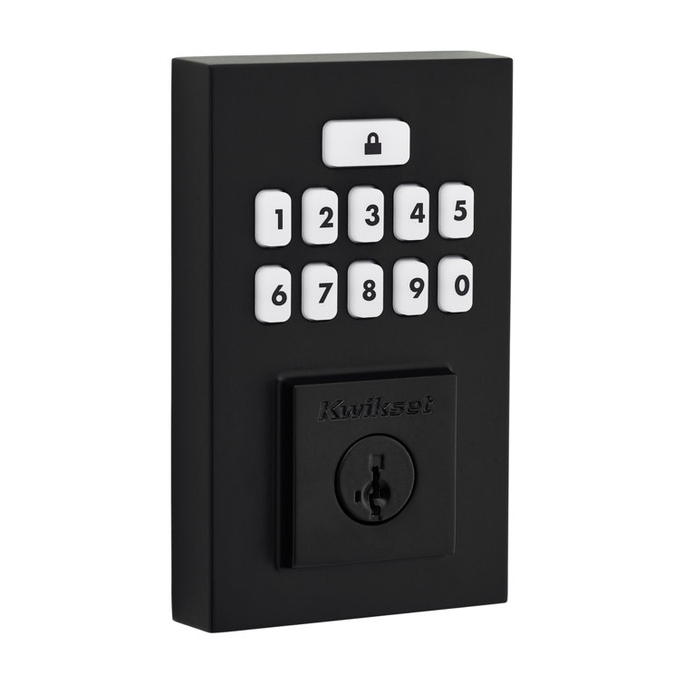 Matte Black Electronic Keypad Single Cylinder Deadbolt