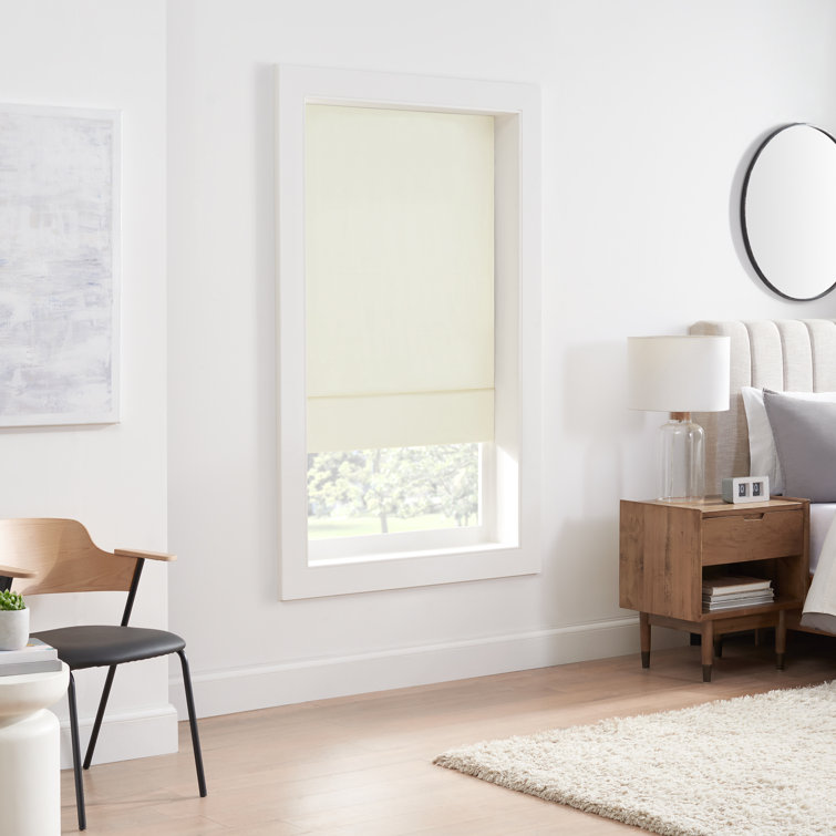 Ivory Blackout Cordless Roman Shade 36"W x 64"L