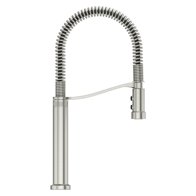 Stainless Steel Single Handle Pull Down Kitchen Faucet with Spray
