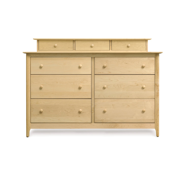 Natural Maple Double Dresser with Soft Close Drawers