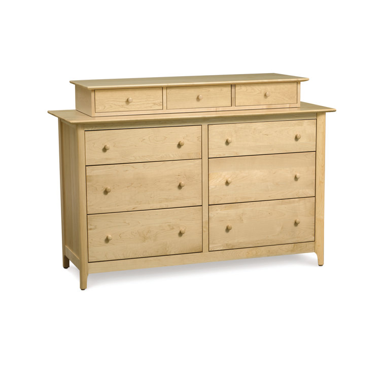Natural Maple Double Dresser with Soft Close Drawers