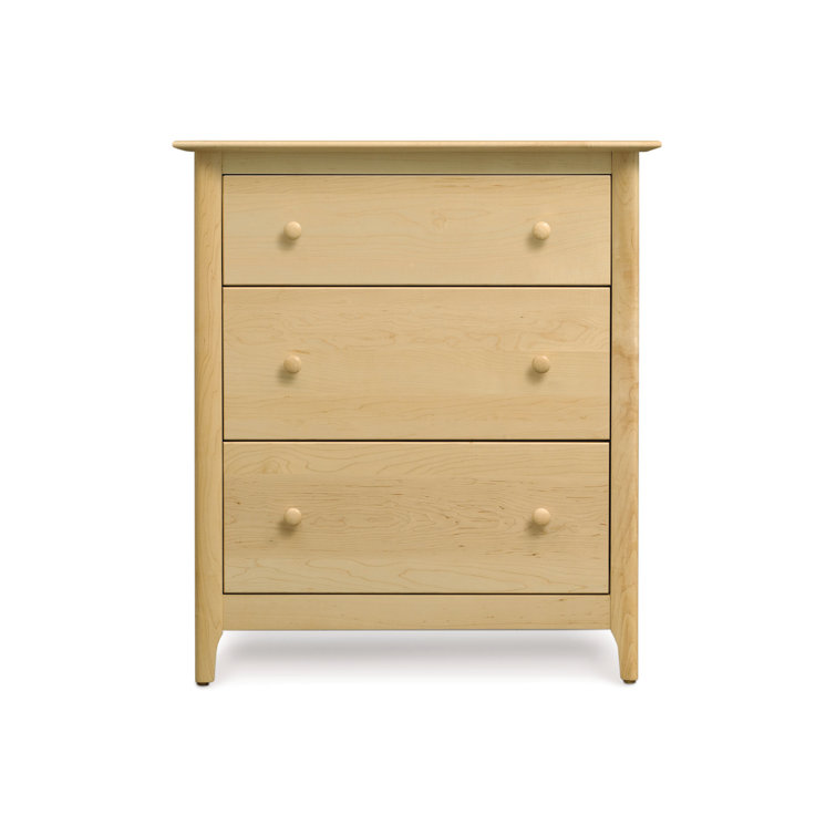 Sarah Natural Cherry 3-Drawer Horizontal Dresser