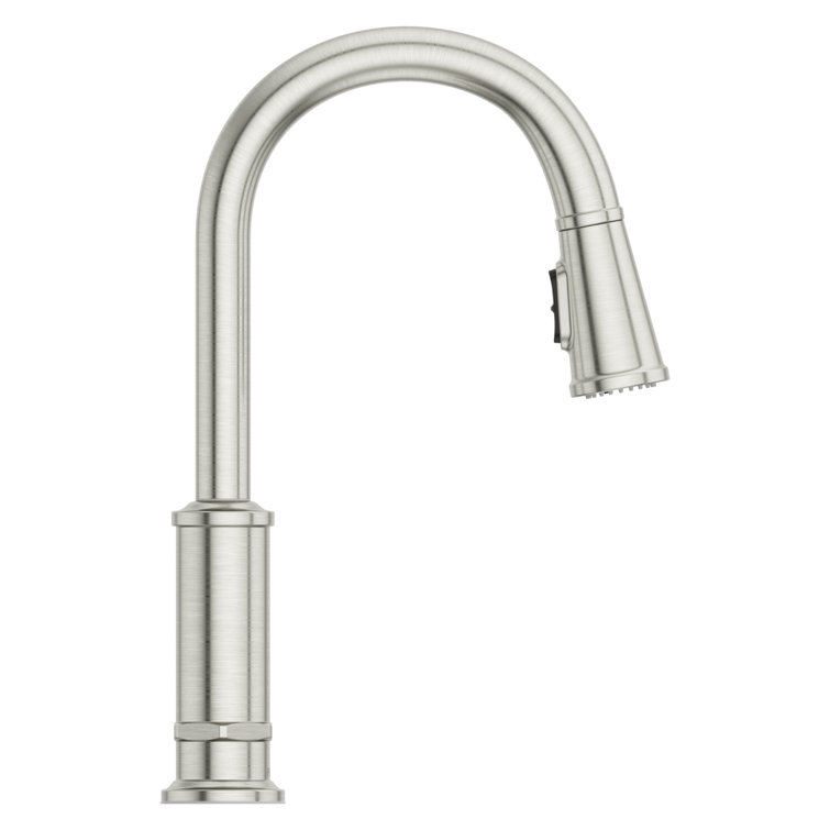 Stainless Steel Single Handle Pull Down Kitchen Faucet with Spray