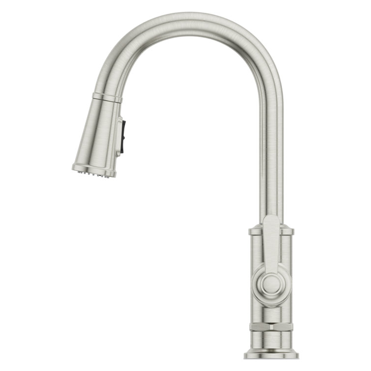 Stainless Steel Single Handle Pull Down Kitchen Faucet with Spray