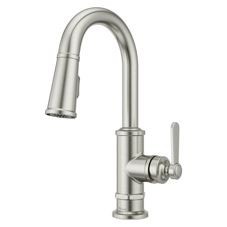 Stainless Steel Single Handle Pull Down Bar Faucet