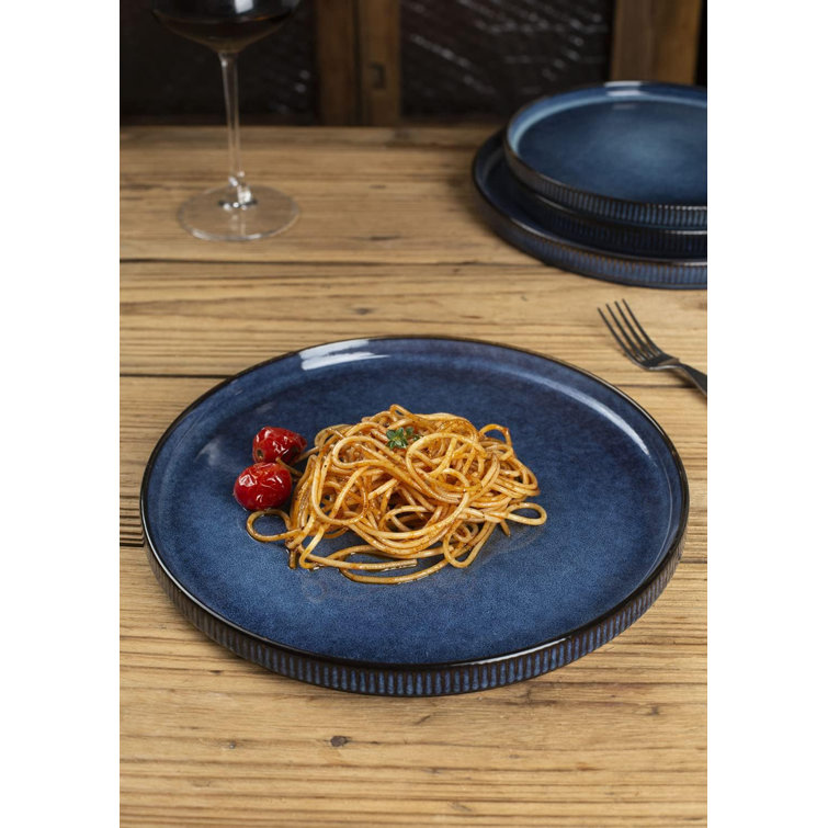 Nebulas Blue 10" Ceramic Dinner Plates, Set of 6