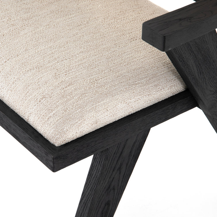 Avant Natural Black Oak and Cane Arm Chair