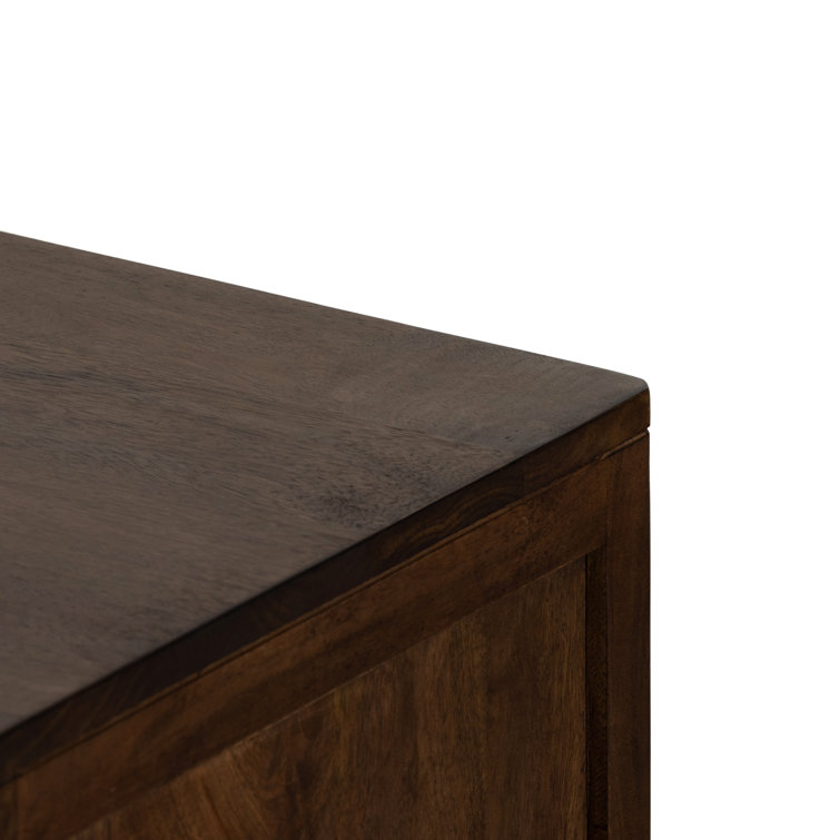 Prescott Sydney 58" Coastal Brown Wash Double Dresser with Mirror