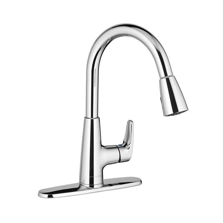 Chrome Pull-Down Kitchen Faucet with Dual Spray