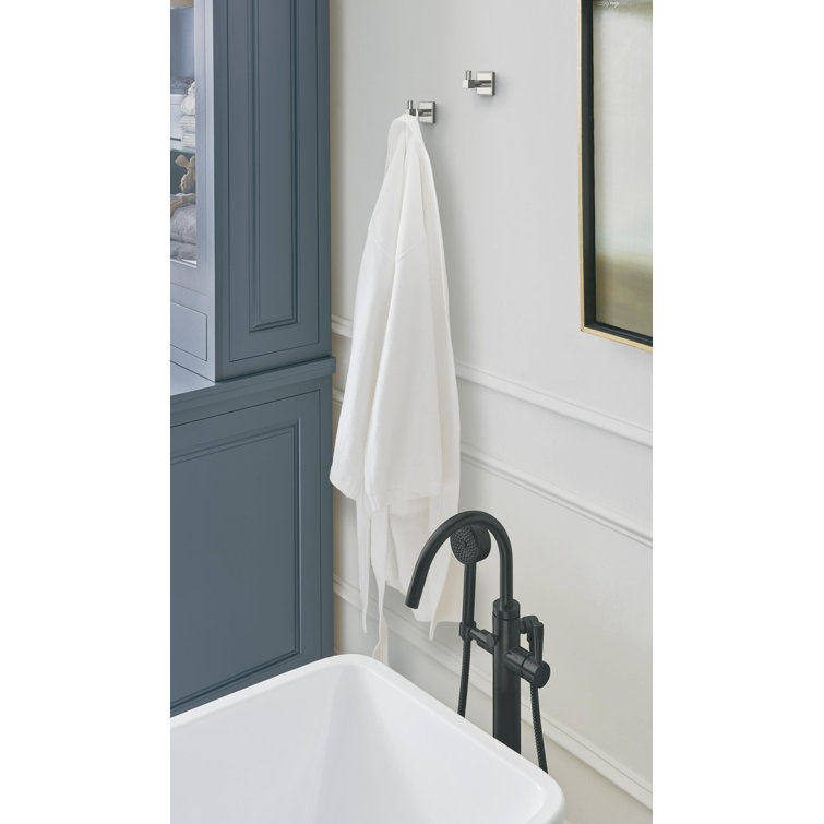 Polished Nickel Single Prong Wall Mounted Robe Hook