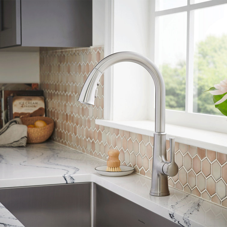 Stainless Steel Pull-Down Single Handle Kitchen Faucet