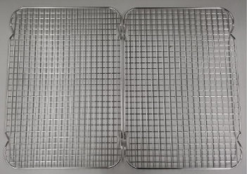 Stainless Steel and Aluminum Half Sheet Pan Rack Set