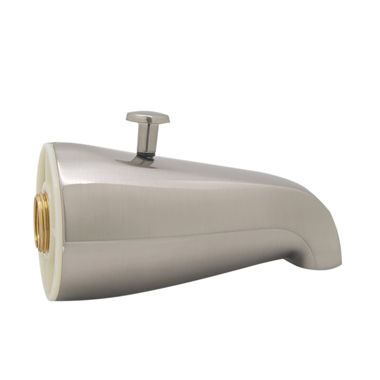 Satin Nickel Wall Mounted Tub and Shower Diverter Spout