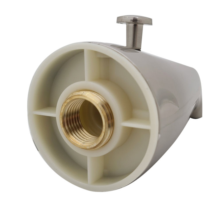 Satin Nickel Wall Mounted Tub and Shower Diverter Spout
