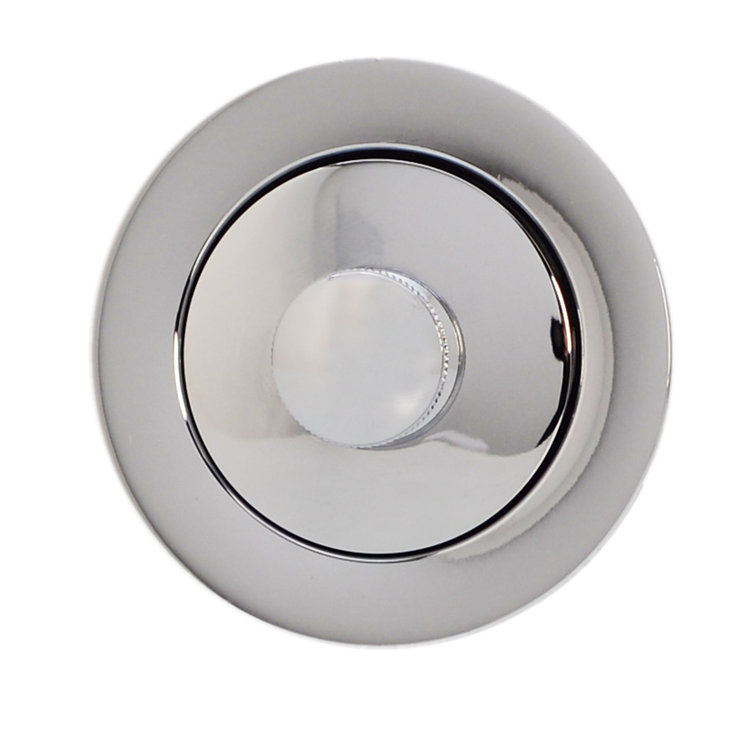 Polished Chrome Round Twist & Close Bathtub Drain Plug