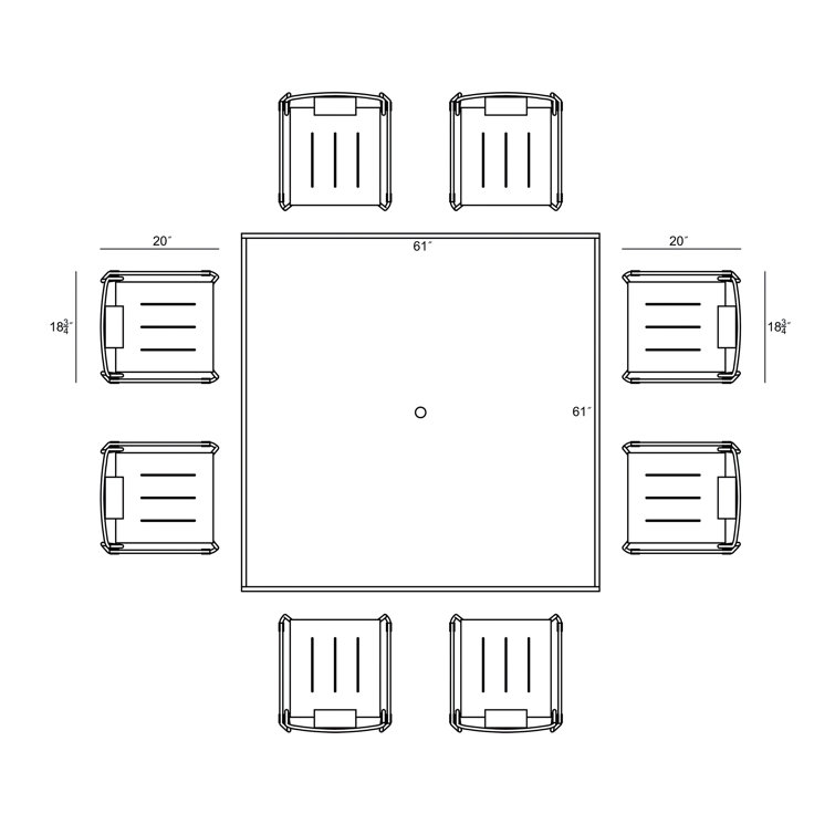 Matte White Modern Outdoor Dining Set with Tempered Glass Top