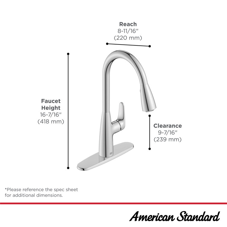 Chrome Pull-Down Kitchen Faucet with Dual Spray