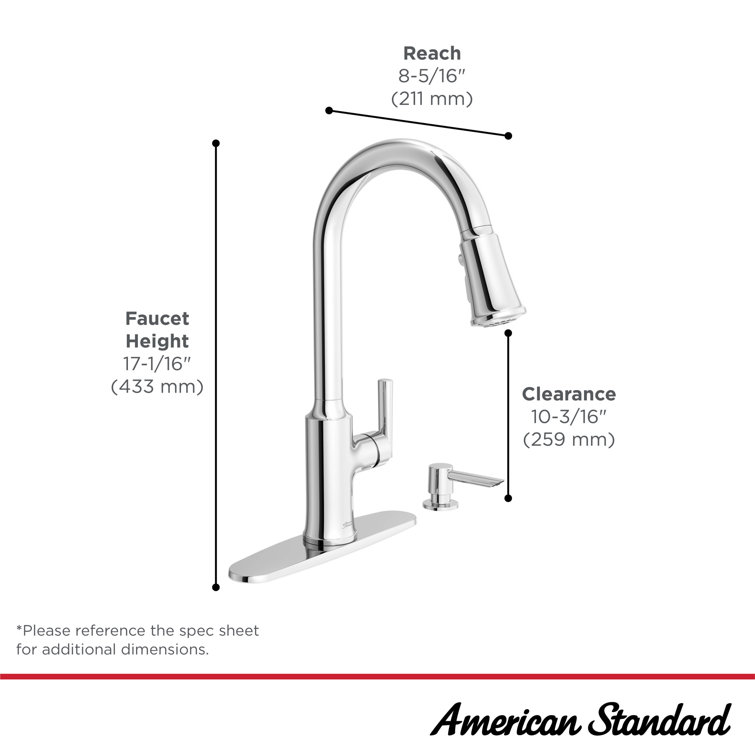 Stainless Steel Pull-Down Kitchen Faucet with Soap Dispenser
