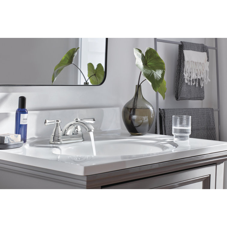 Elmhurst Chrome Two-Handle Centerset Bathroom Faucet