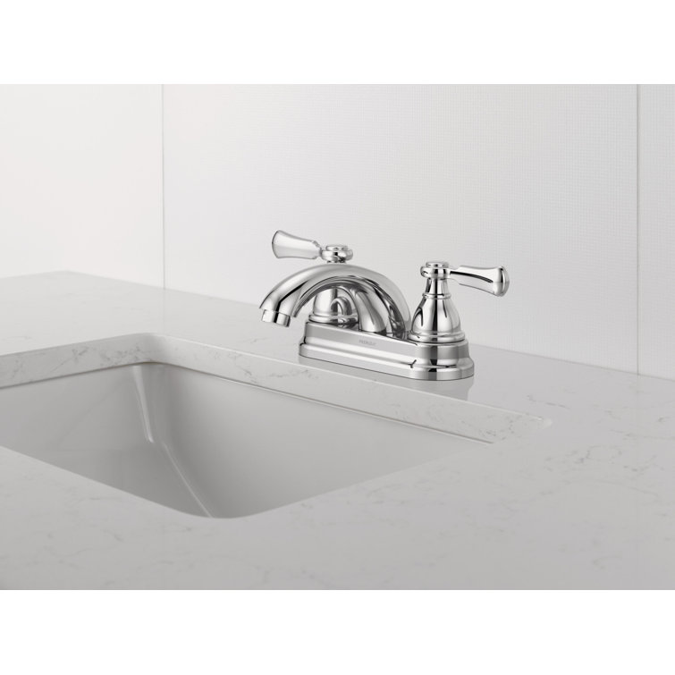 Elmhurst Chrome Two-Handle Centerset Bathroom Faucet