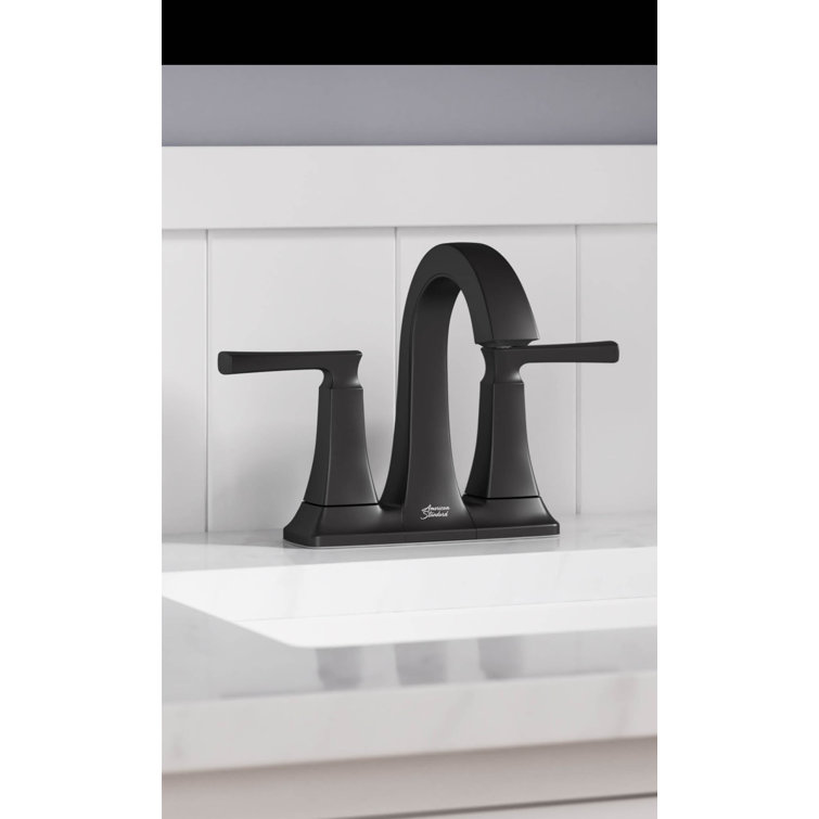 Belmeade Matte Black 2-Handle Centerset Bathroom Faucet