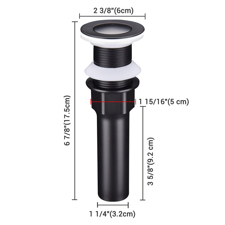 Aquaterior 12'' Matte Black Ceramic Round Bathroom Sink