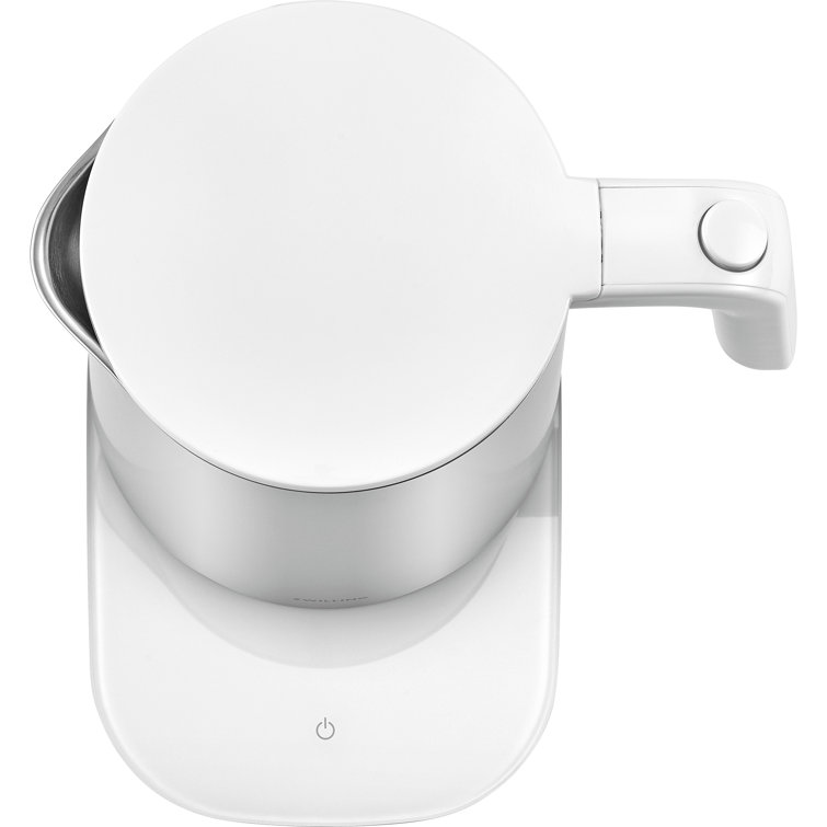 Silver 1-Liter Stainless Steel Electric Kettle with Cool Touch