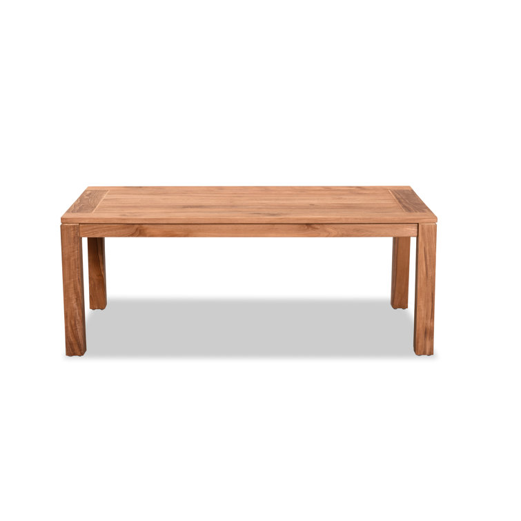 Natural Teak Rectangular Outdoor Coffee Table