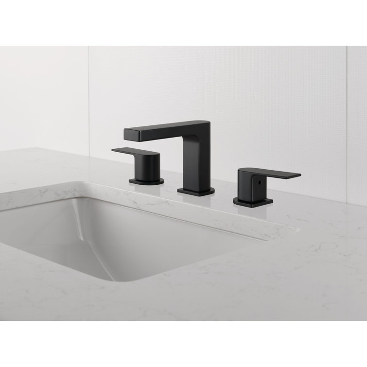 Xander Matte Black 2-Handle Low-Arc Bathroom Faucet