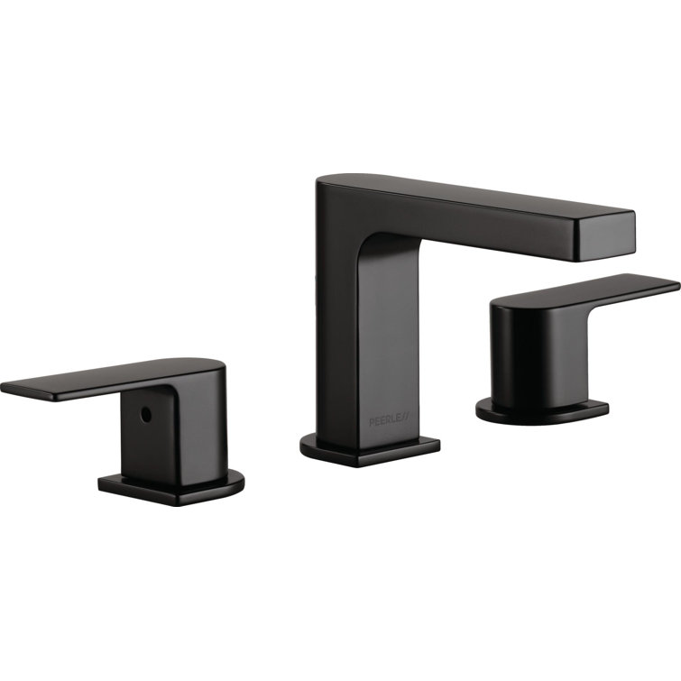 Xander Matte Black 2-Handle Low-Arc Bathroom Faucet