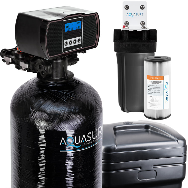 Aquasure 48,000 Grain Whole House Water Softener with Sediment Pre-Filter