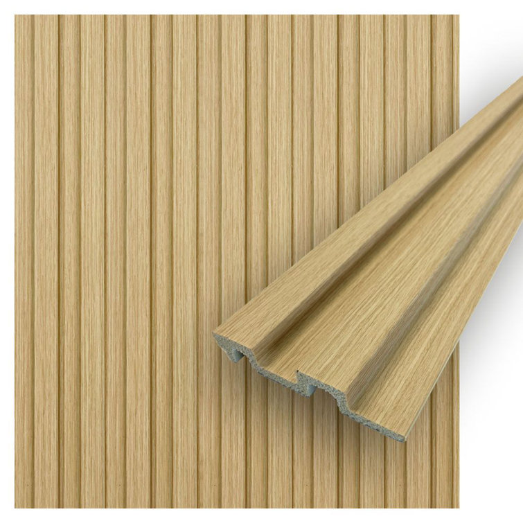 Pine Textured Waterproof 3D Wall Panels, 94.5'' x 4.8''