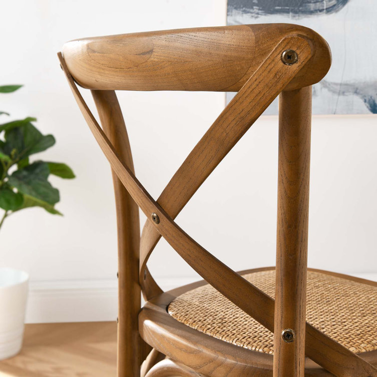 Charmwood Elm and Rattan 19" Counter Stool in Natural
