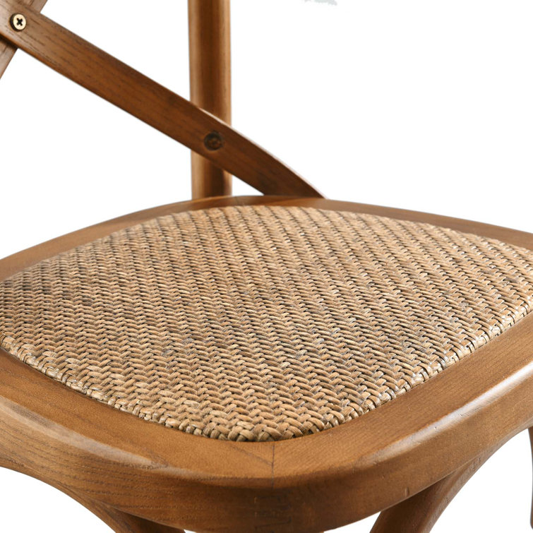 Charmwood Elm and Rattan 19" Counter Stool in Natural
