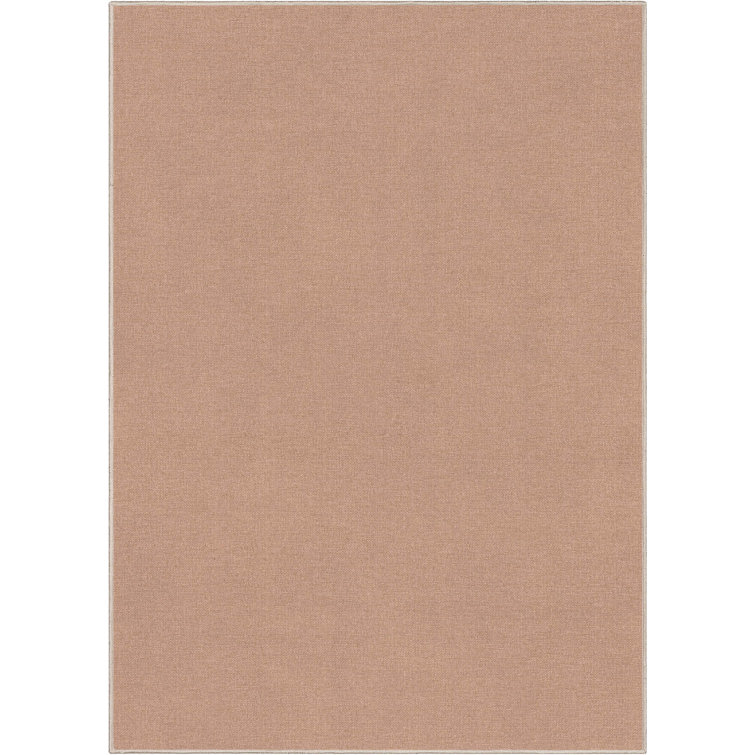 Coral Flat-Weave Stain-Resistant Synthetic Area Rug