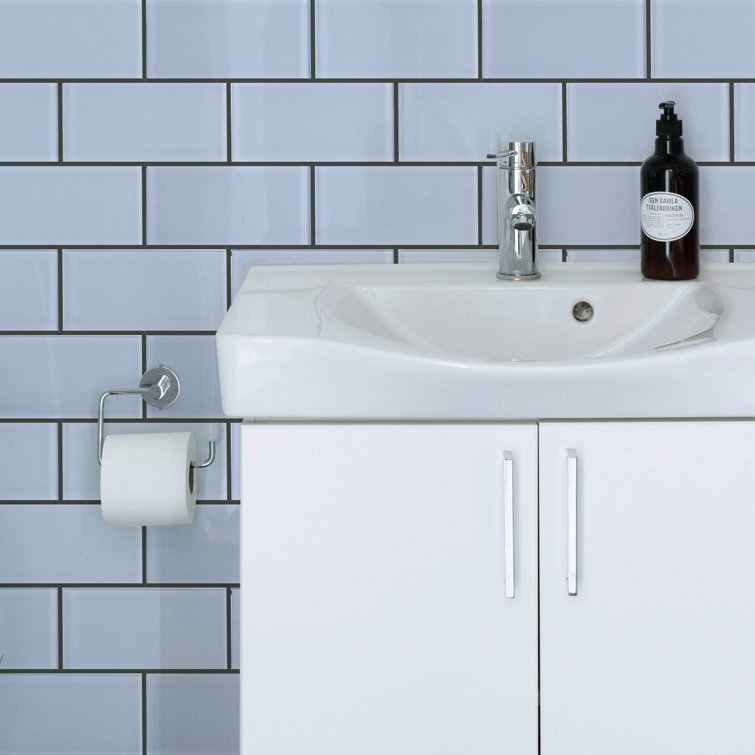 Moonlight Gray 3" x 6" Polished Glass Subway Tile