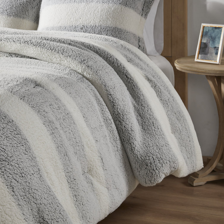 King Gray Down Alternative Microfiber Comforter Set