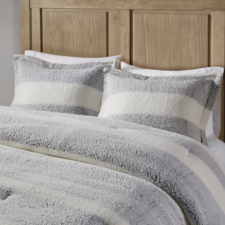 King Gray Down Alternative Microfiber Comforter Set