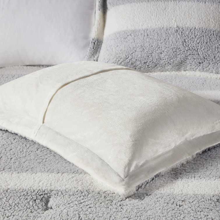 King Gray Down Alternative Microfiber Comforter Set